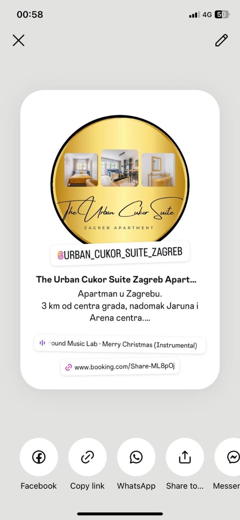 Apartman The Urban Cukor Suite Zagreb Luaran gambar